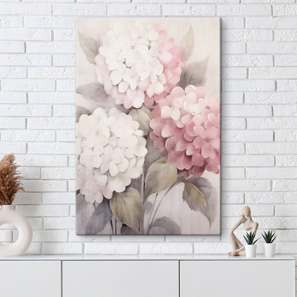 Hortensia en rosa pálido — interior 1