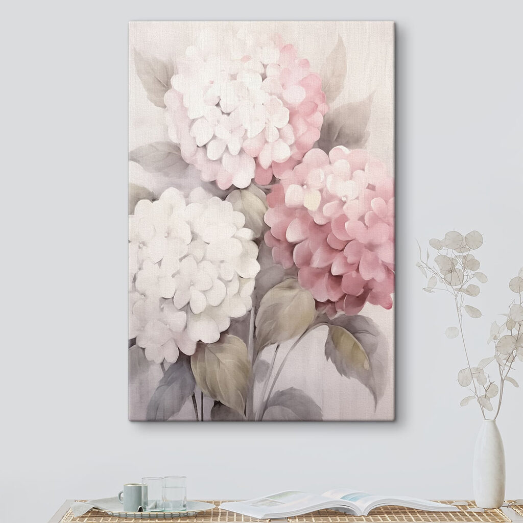 Hortensia en rosa pálido — interior 2