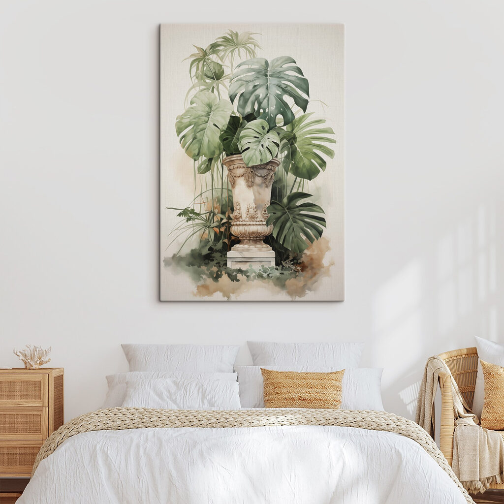 Monstera en jarrón clásico — interior 2