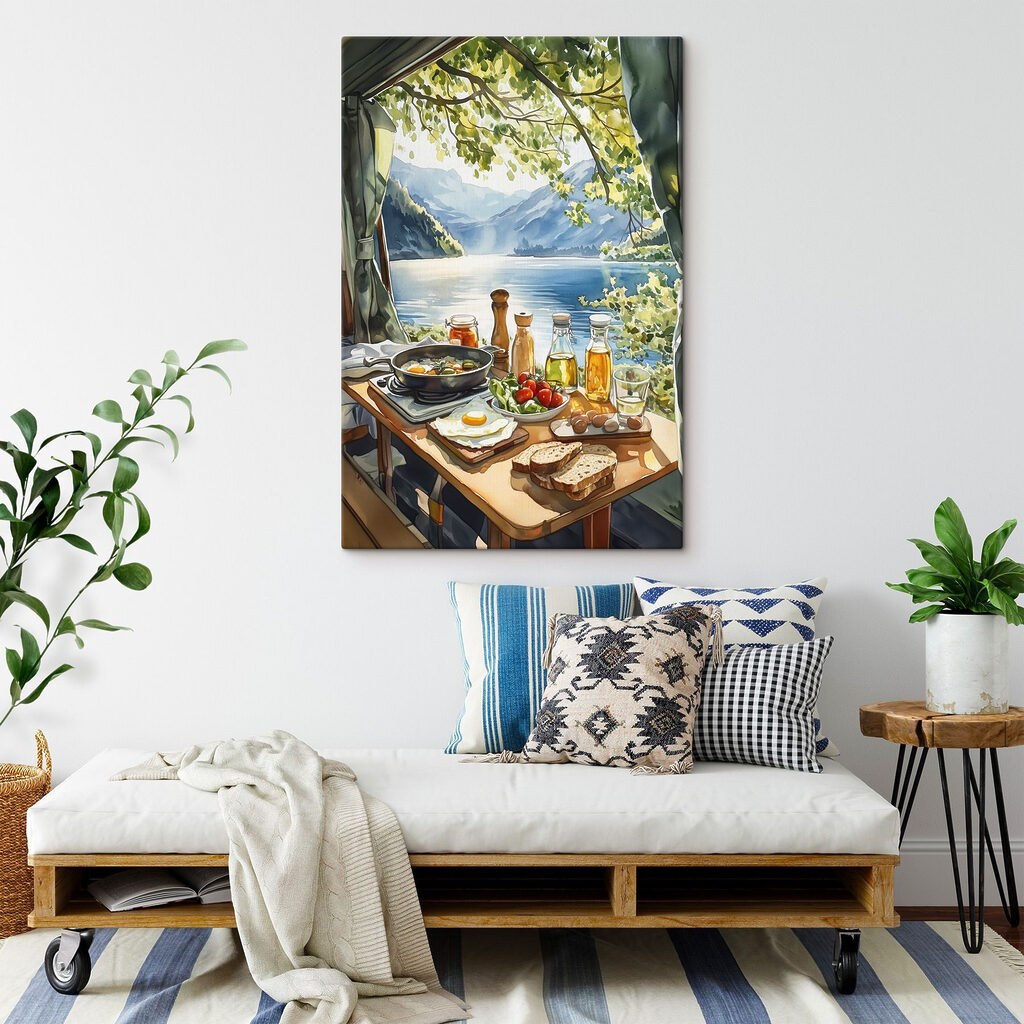 Mesa junto al lago — interior 2