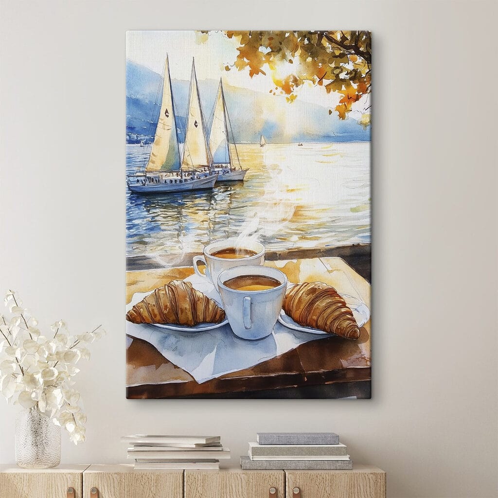 Café matinal con veleros — interior 1