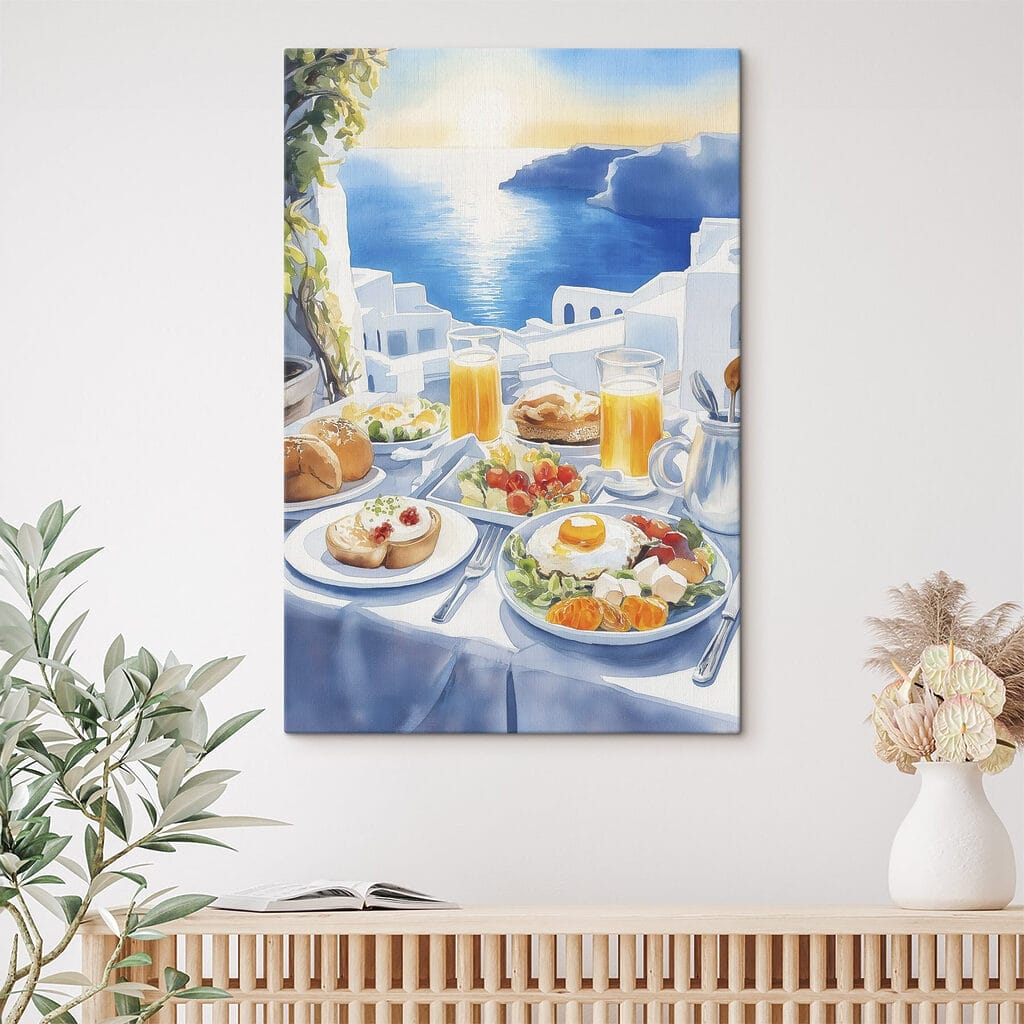 Desayuno sobre acantilados azules — interior 2