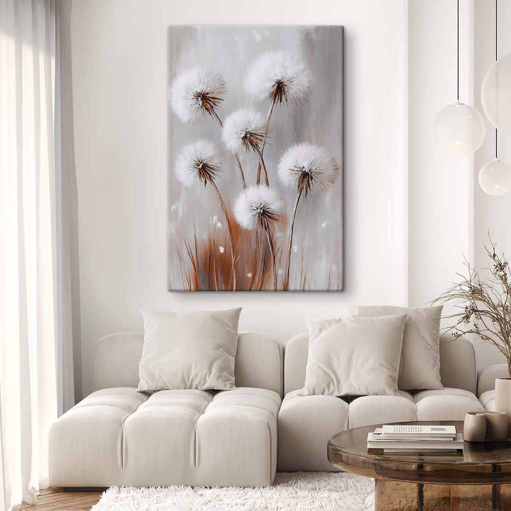 Cabezas plumosas sobre tallos — interior 2