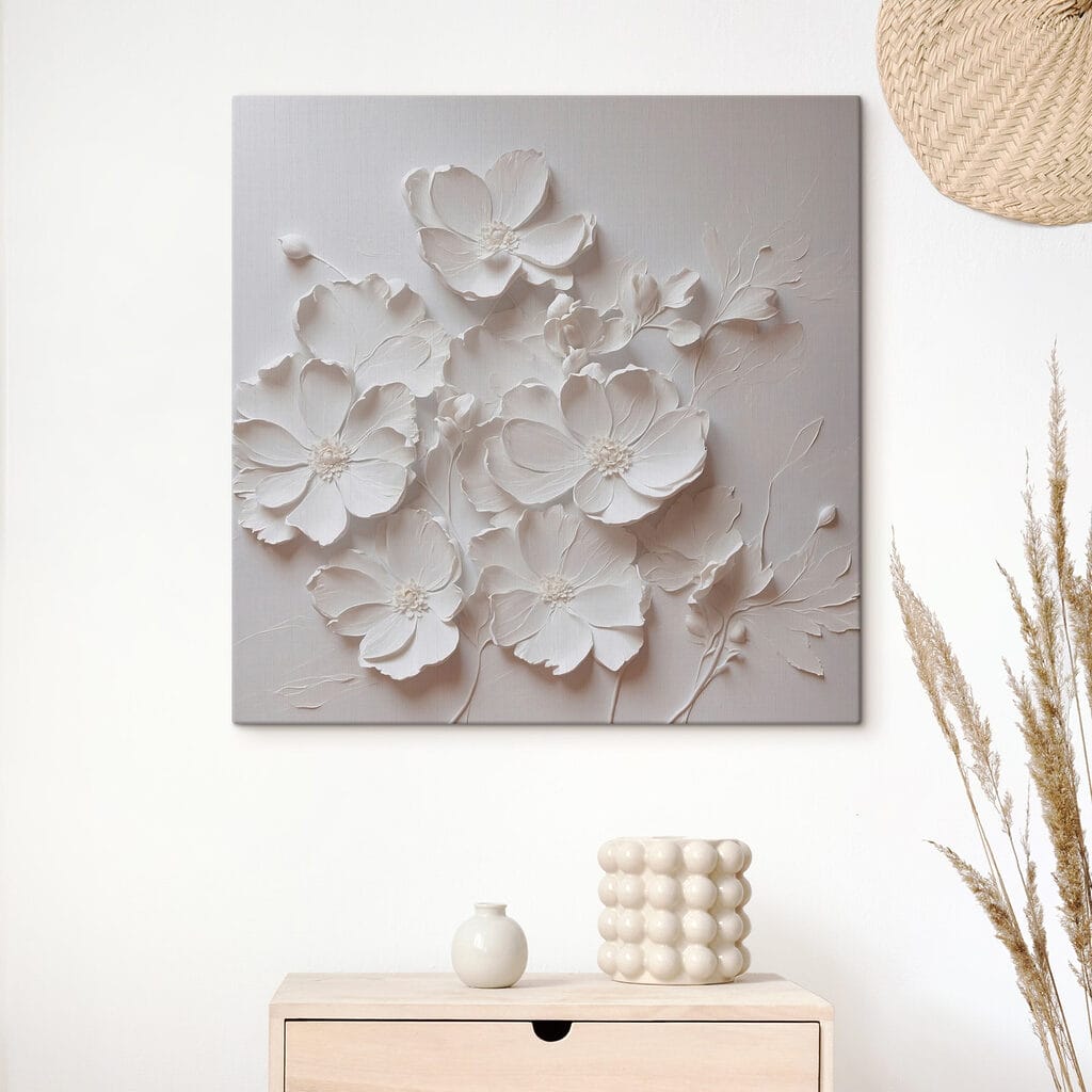 Flores blancas entre sombras — interior 3