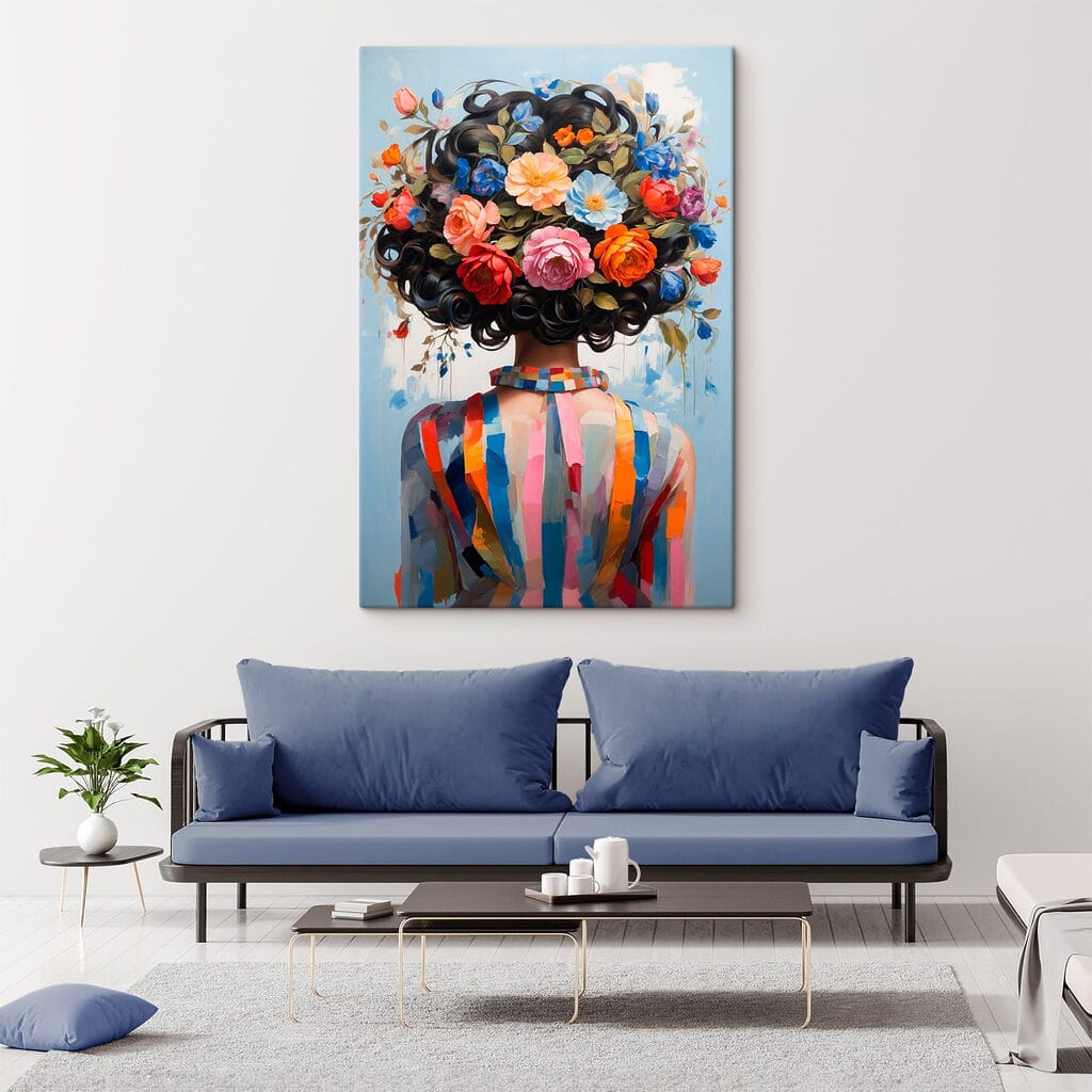 Figura con corona floral — interior 2