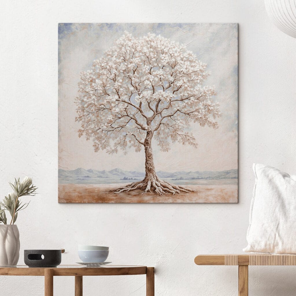 Árbol en flor blanca — interior 3