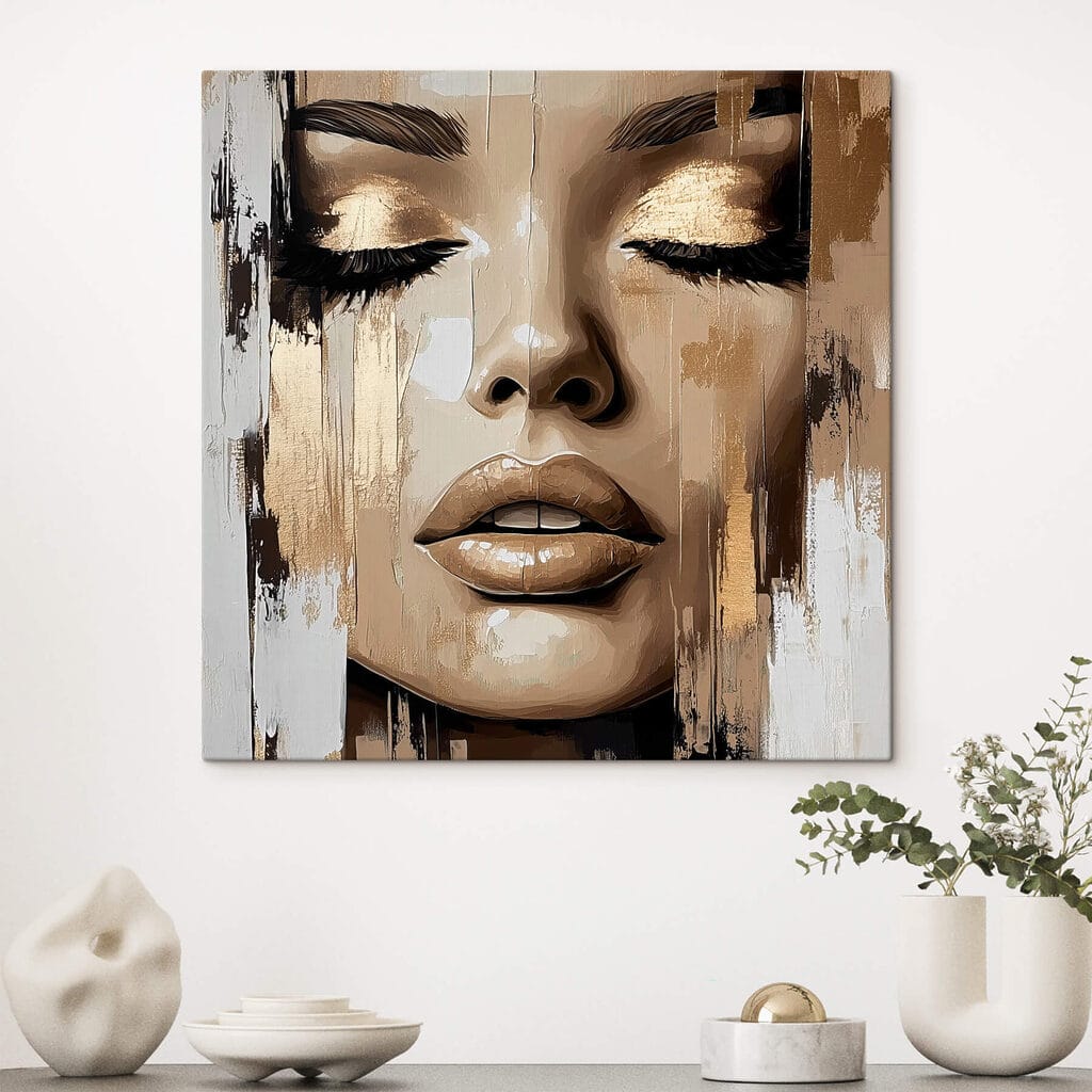Ojos cerrados en beige — interior 2