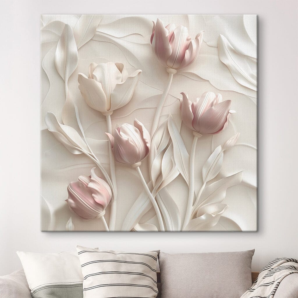 Tulipanes rosa pálido — interior 1