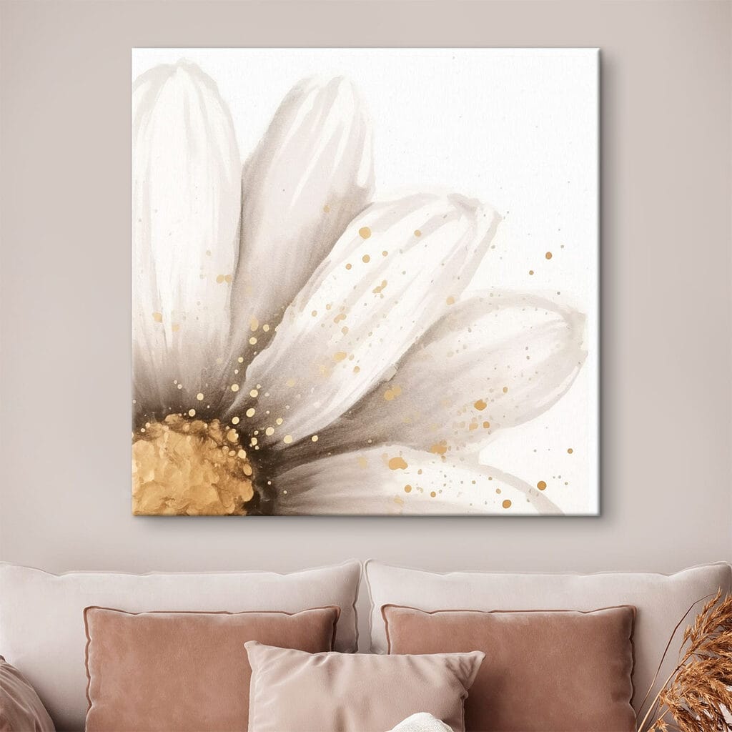 Pétalos blancos salpicados — interior 2