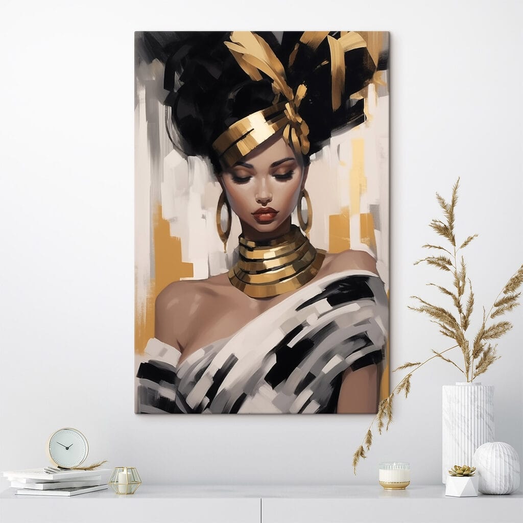 Mujer con pañuelo negro — interior 1