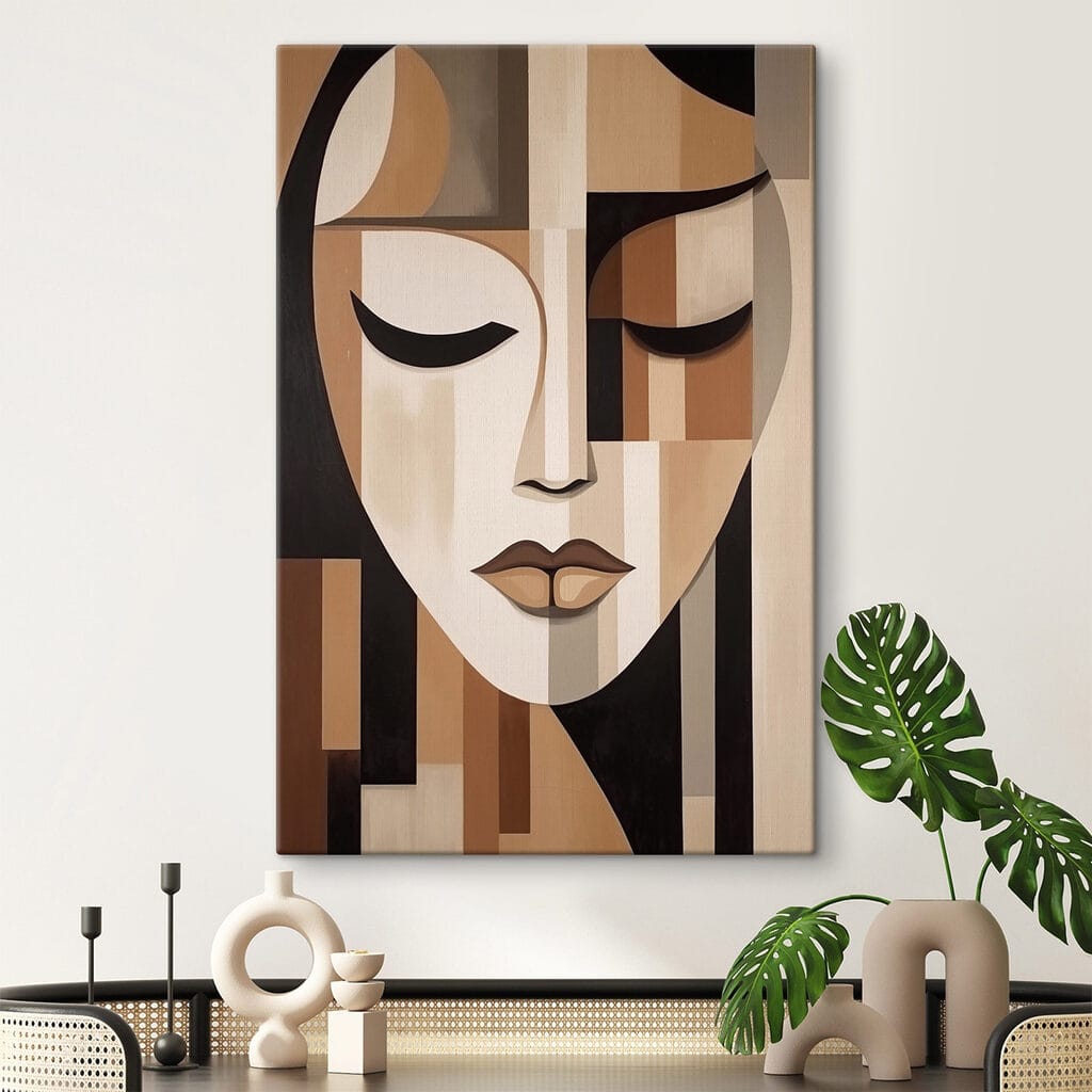 Rostro sereno en marrón — interior 2