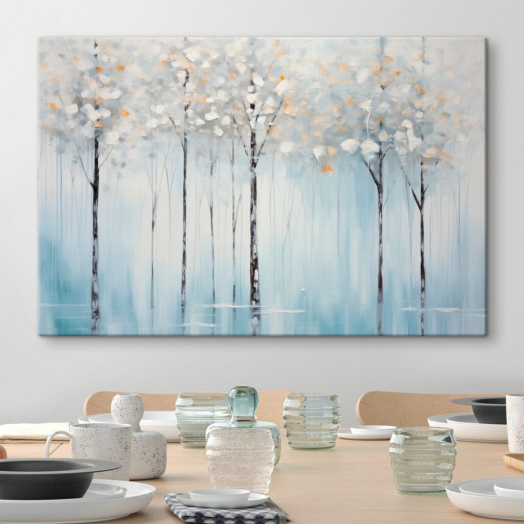 Copas claras sobre azul — interior 2