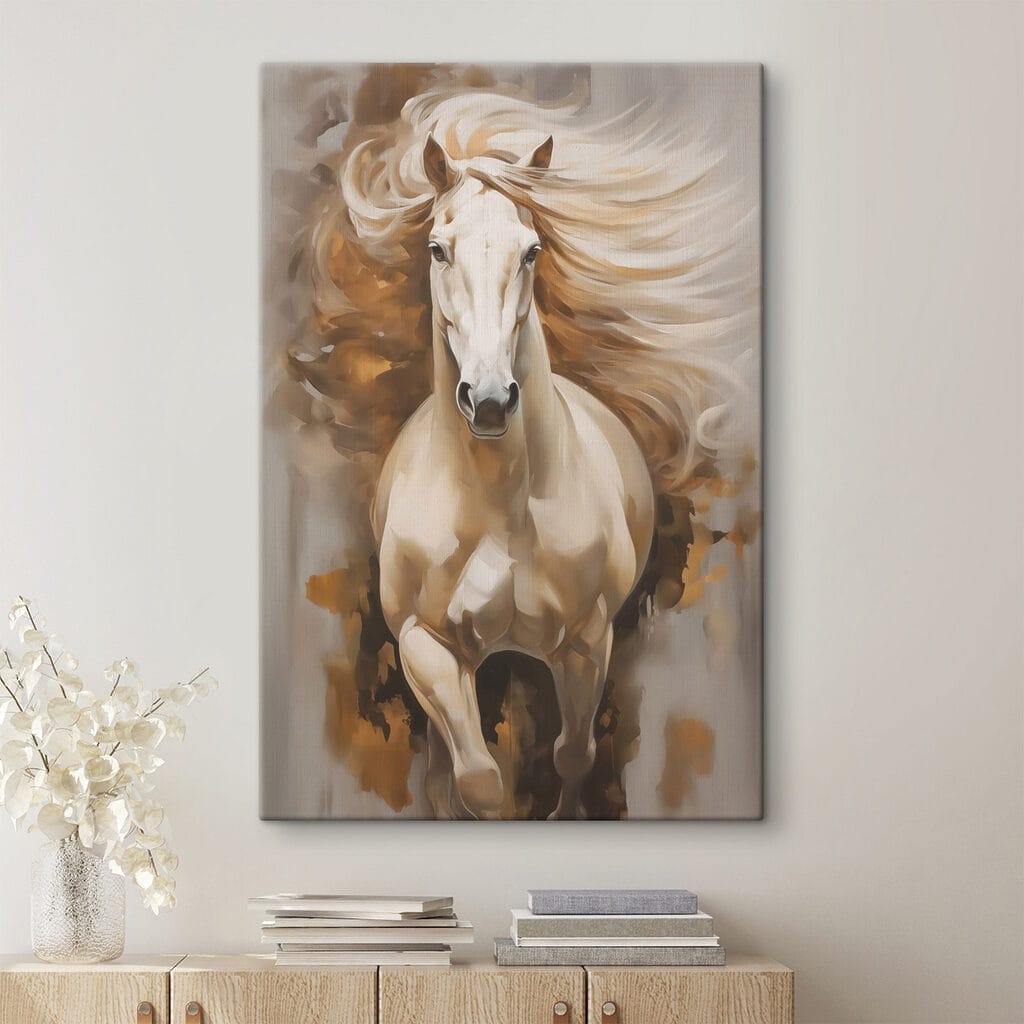 Caballo de crines ondeantes — interior 1