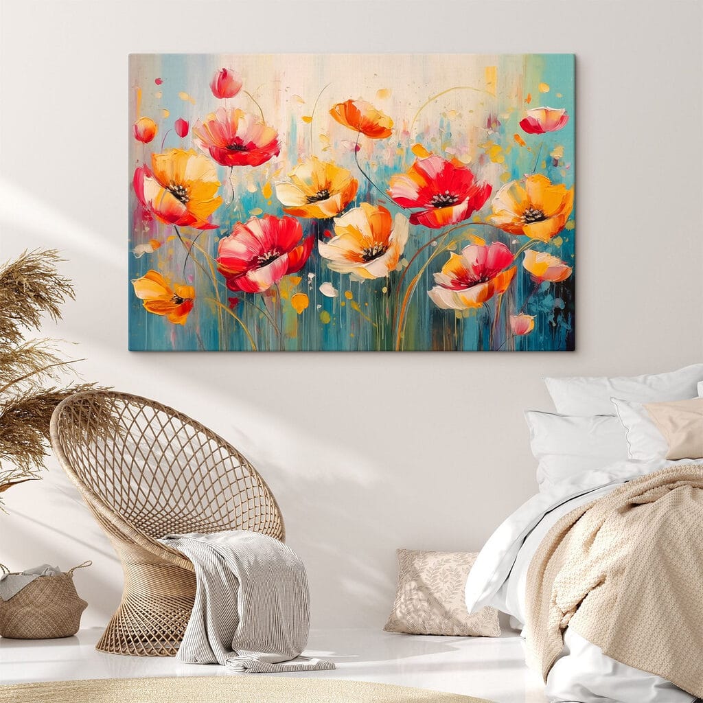 Amapolas en trazos intensos — interior 2