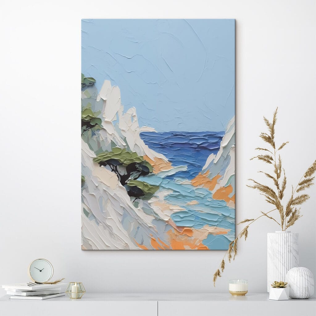 Cala entre rocas blancas — interior 2