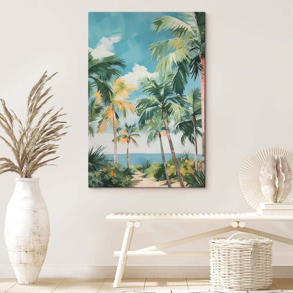 Palmeras en costa clara — interior 1
