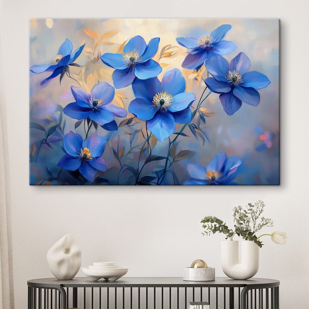 Flores azules, hojas doradas — interior 2