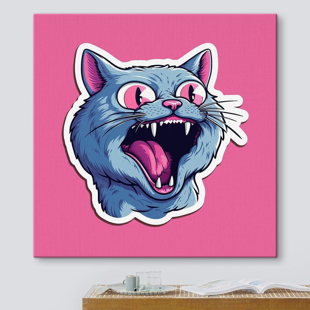 Gato de boca abierta — interior 2