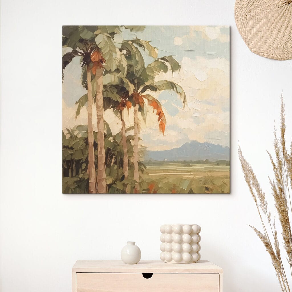 Palmeras sobre llanura tranquila — interior 2
