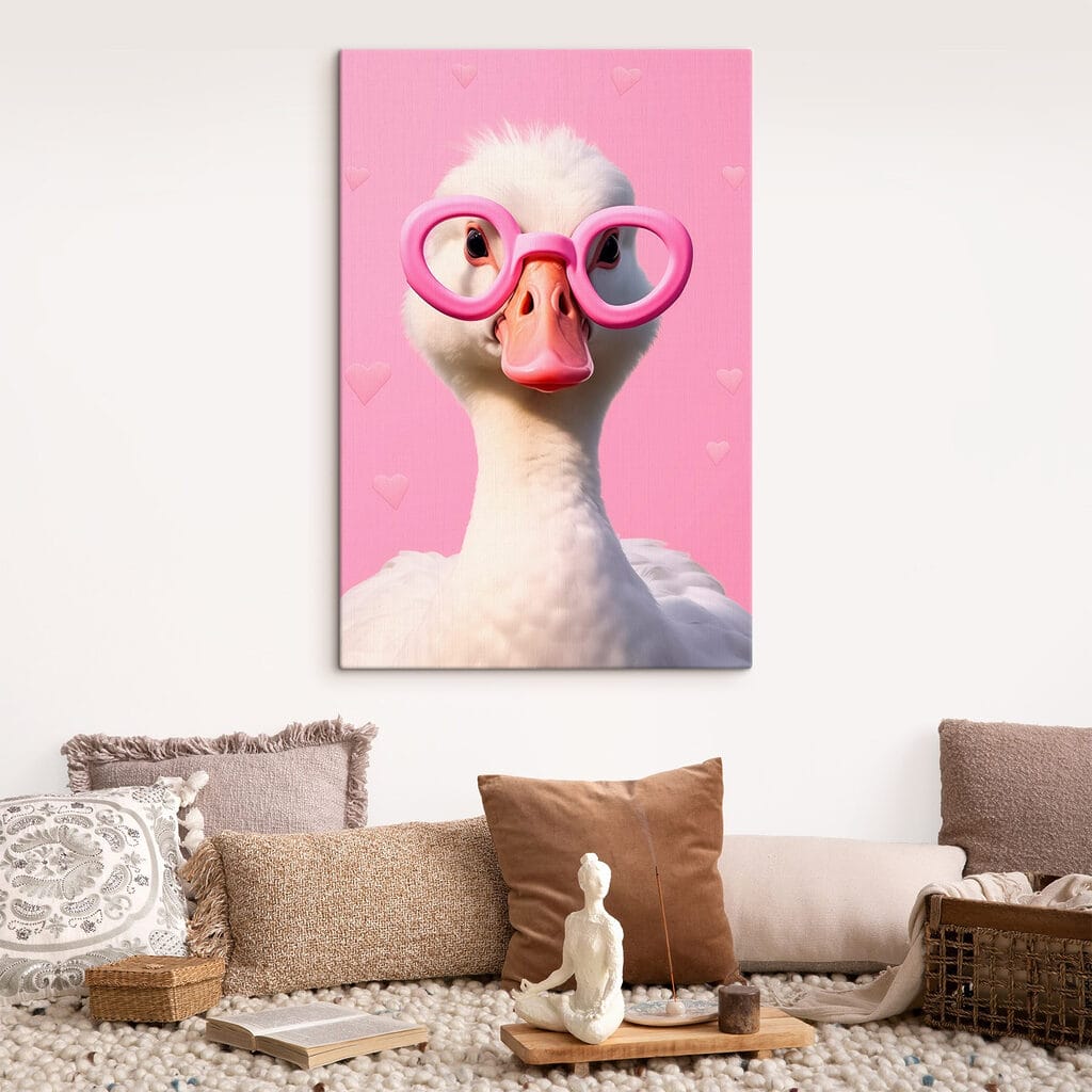 Ganso con gafas rosas — interior 1