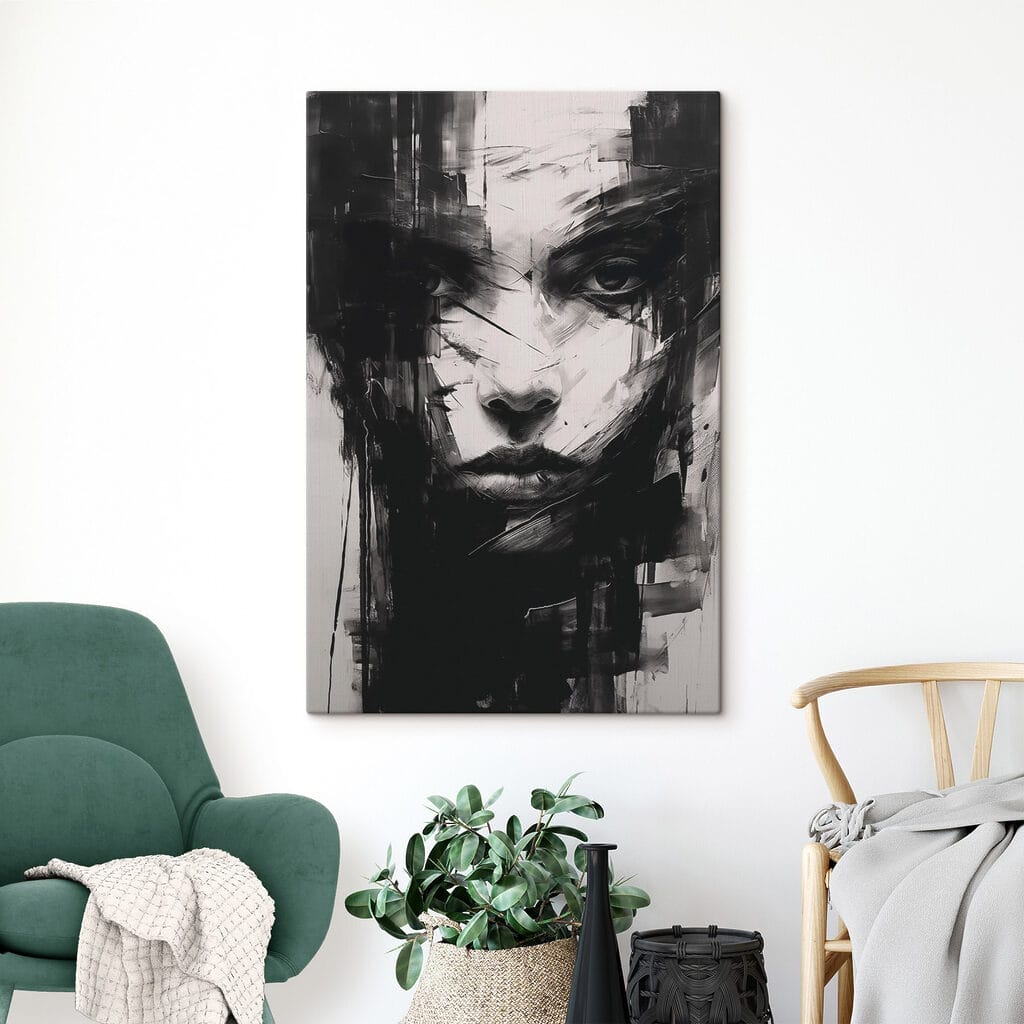 Mirada intensa en contraste — interior 2