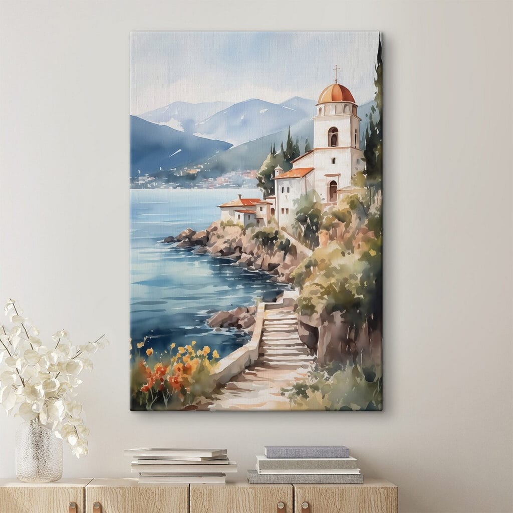 Escalera hacia la costa — interior 1