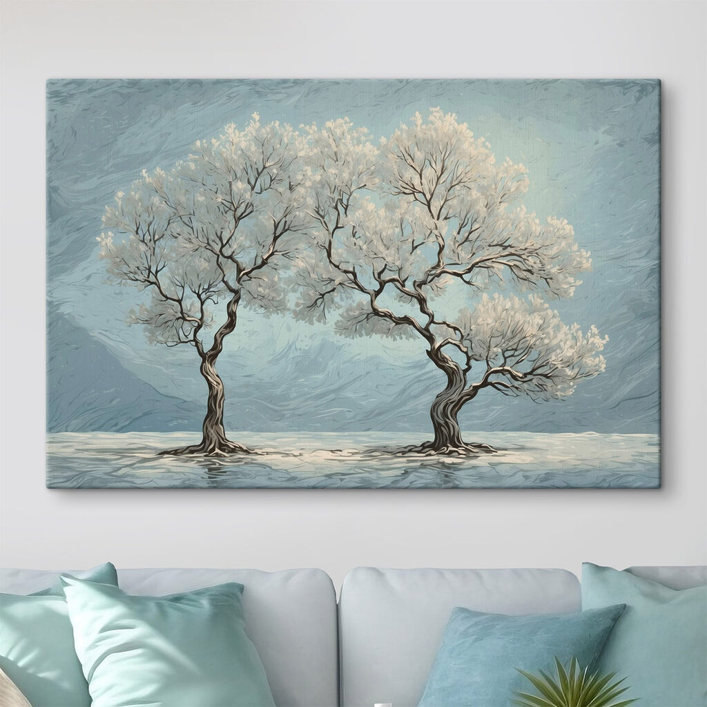 Árboles en azul invernal — interior 2