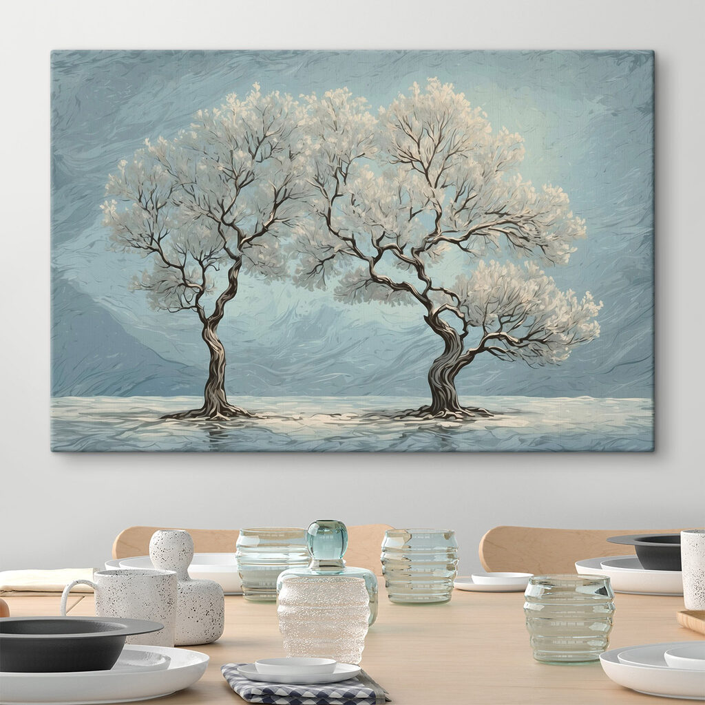 Árboles en azul invernal — interior 3