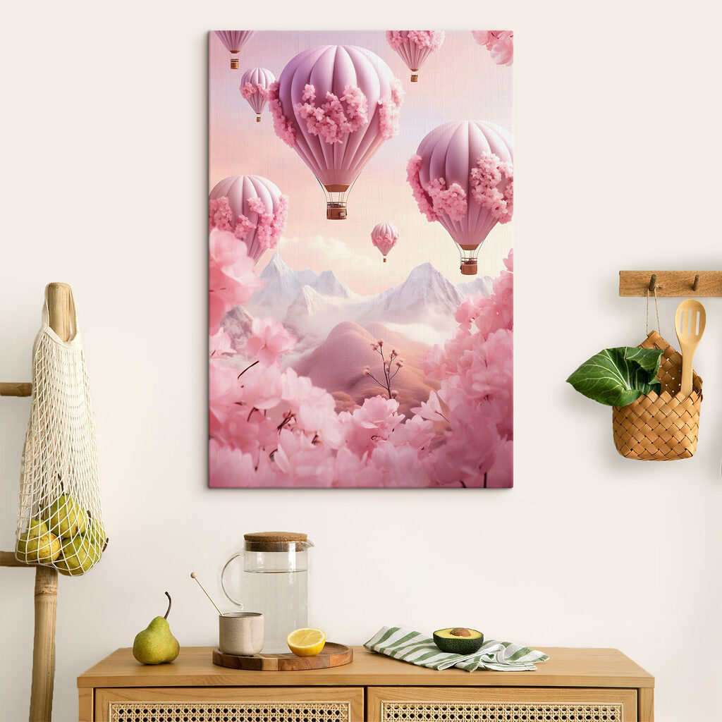 Globos aerostáticos rosas — interior 1