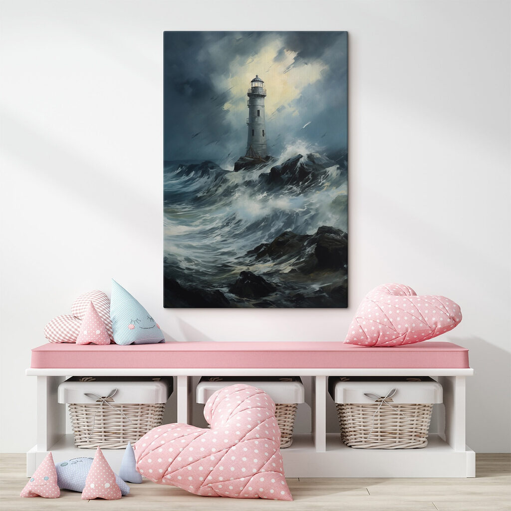 Faro entre olas tormentosas — interior 2