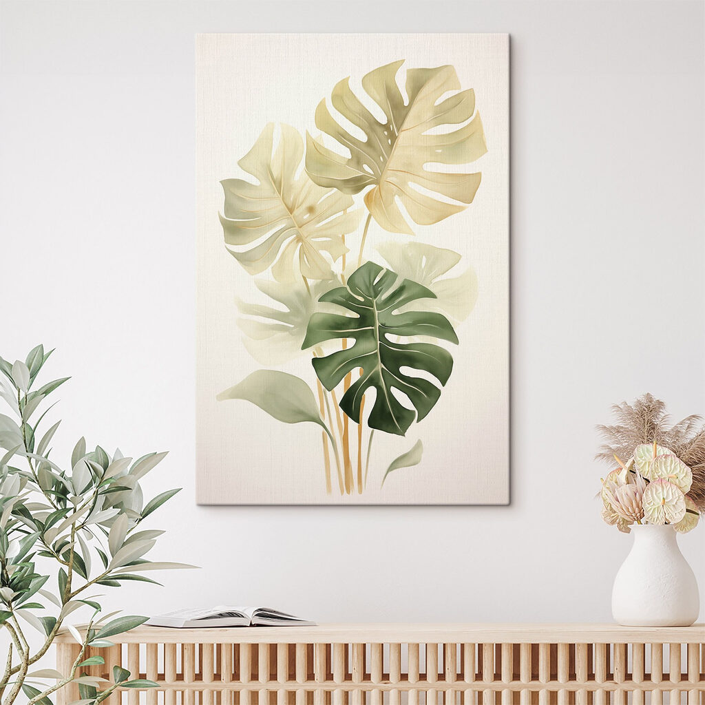 Monstera verde amarillento — interior 1