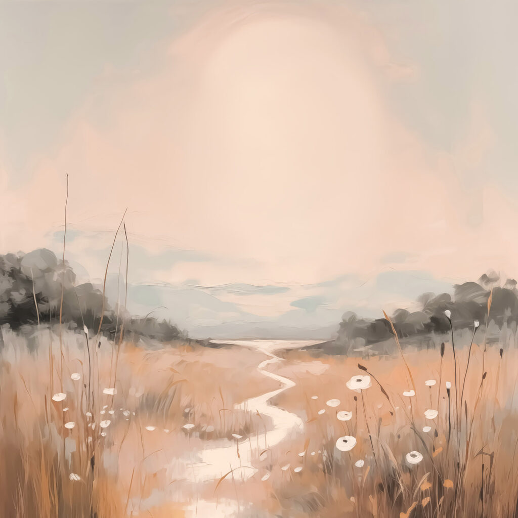 Camino de luz rosado — diseño completo