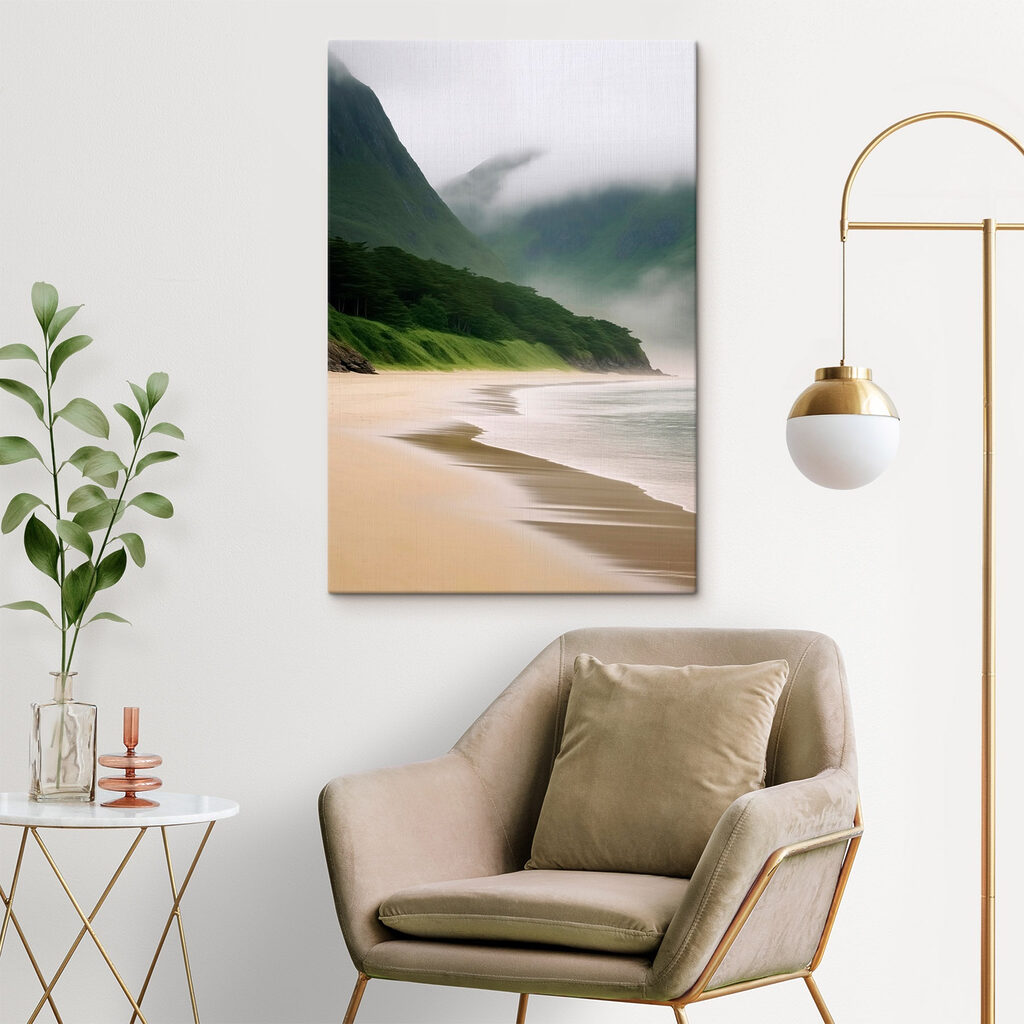 Playa tranquila con niebla — interior 2