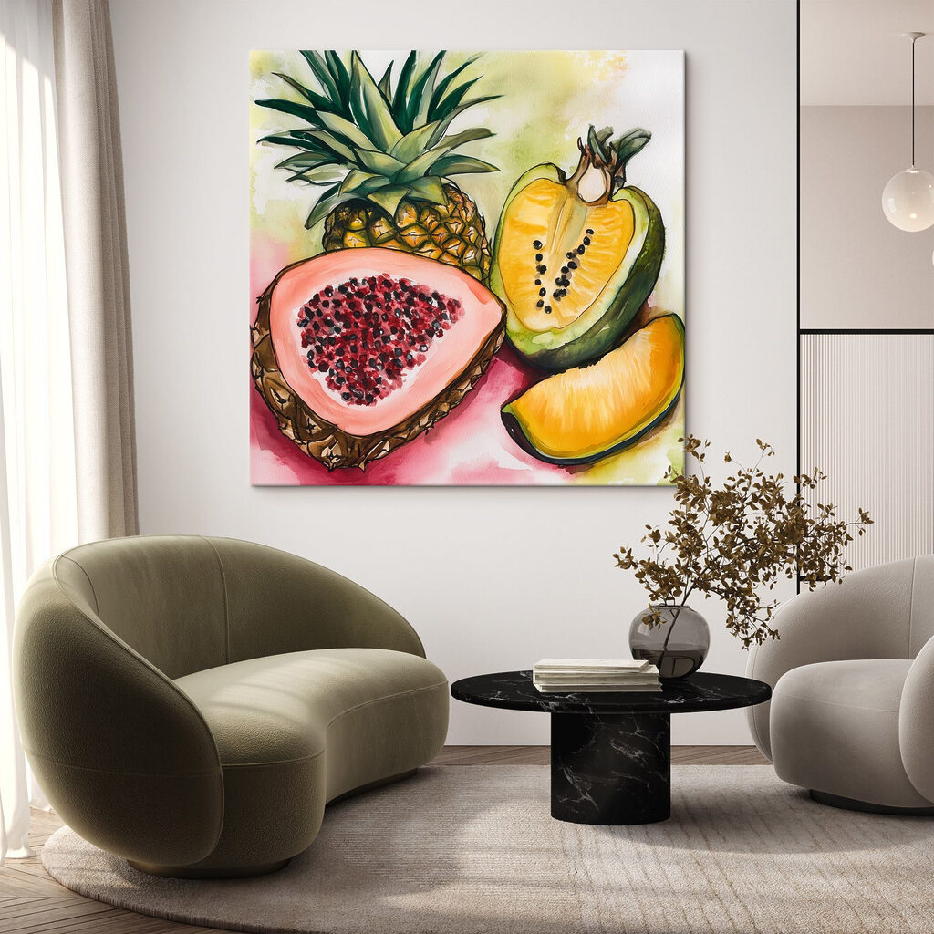 Fruta tropical en acuarela — interior 2