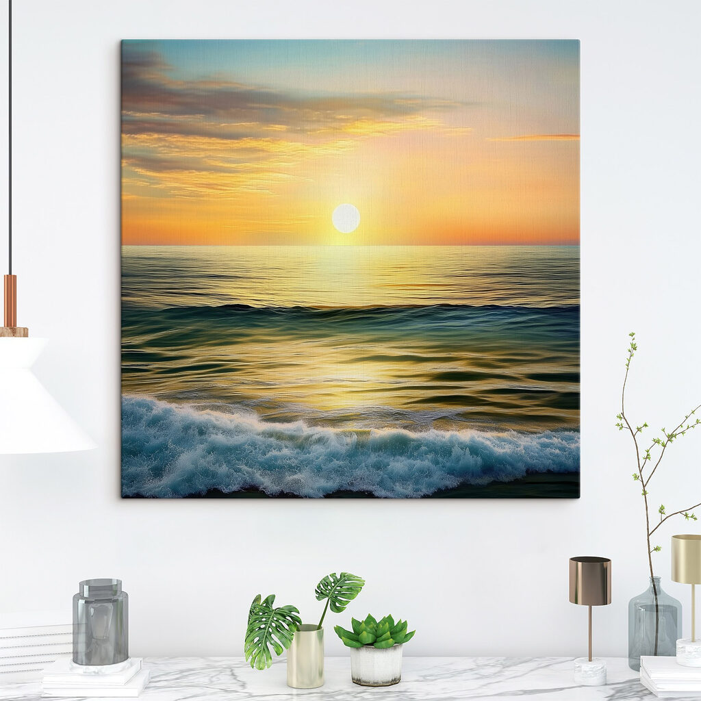Sol dorado sobre mar — interior 1