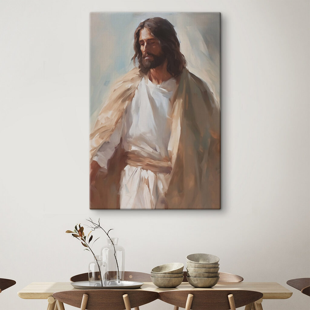 Jesús en pinceladas cálidas — interior 2