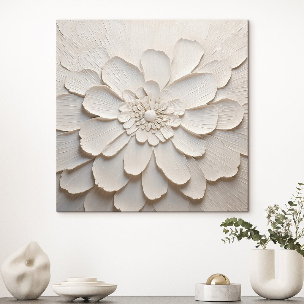 Flor blanca radiante — interior 2