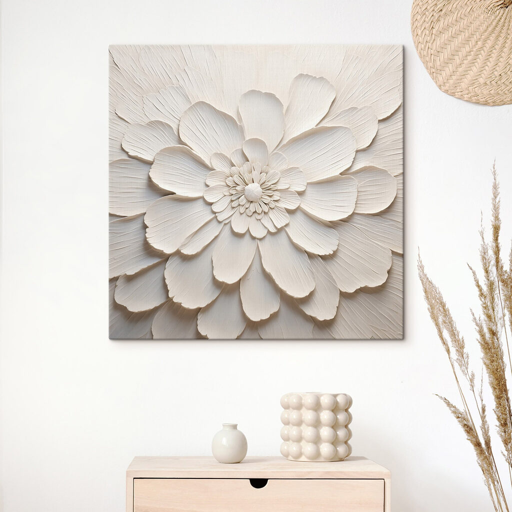 Flor blanca radiante — interior 3
