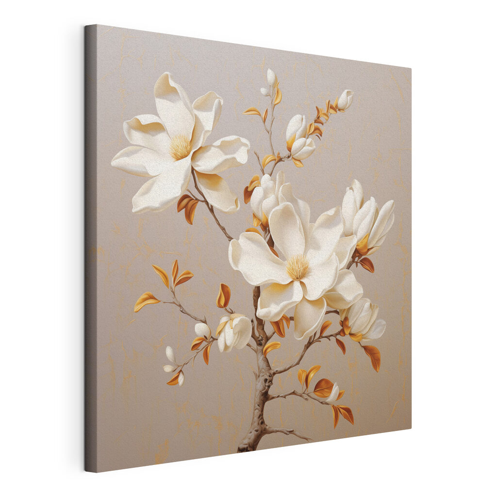 Magnolia con hojas caramelo — vista del producto