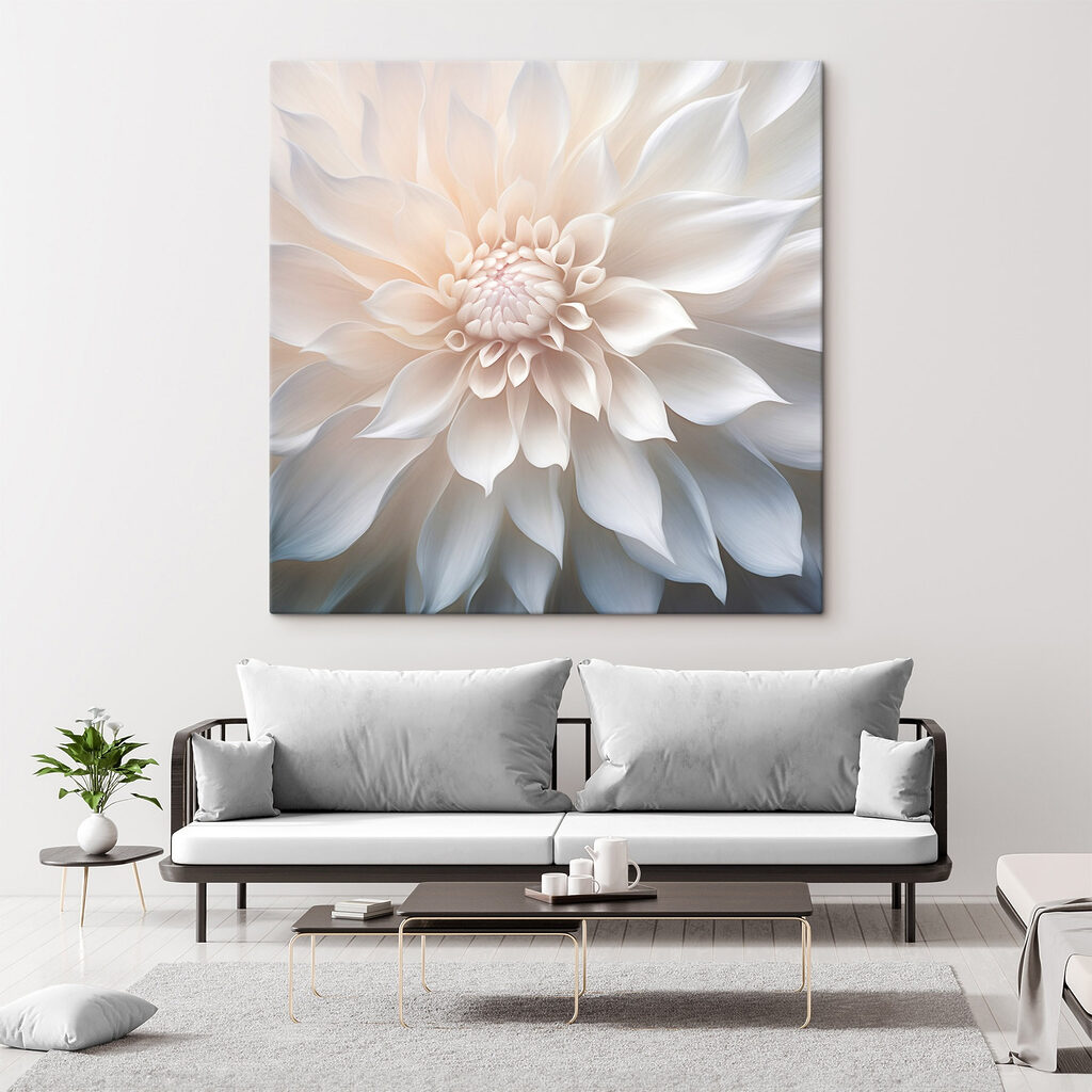 Flor blanca, corazón perlado — interior 2