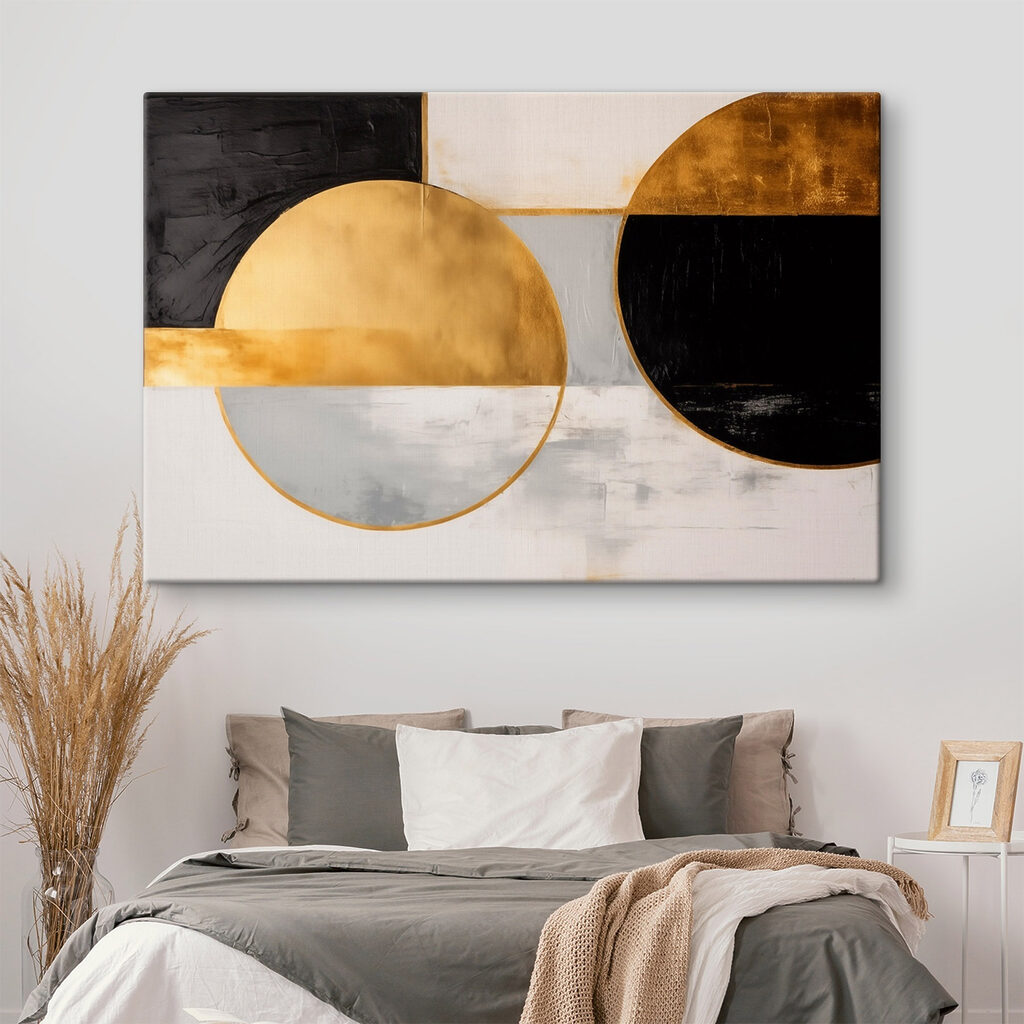 Círculos negro y oro — interior 2