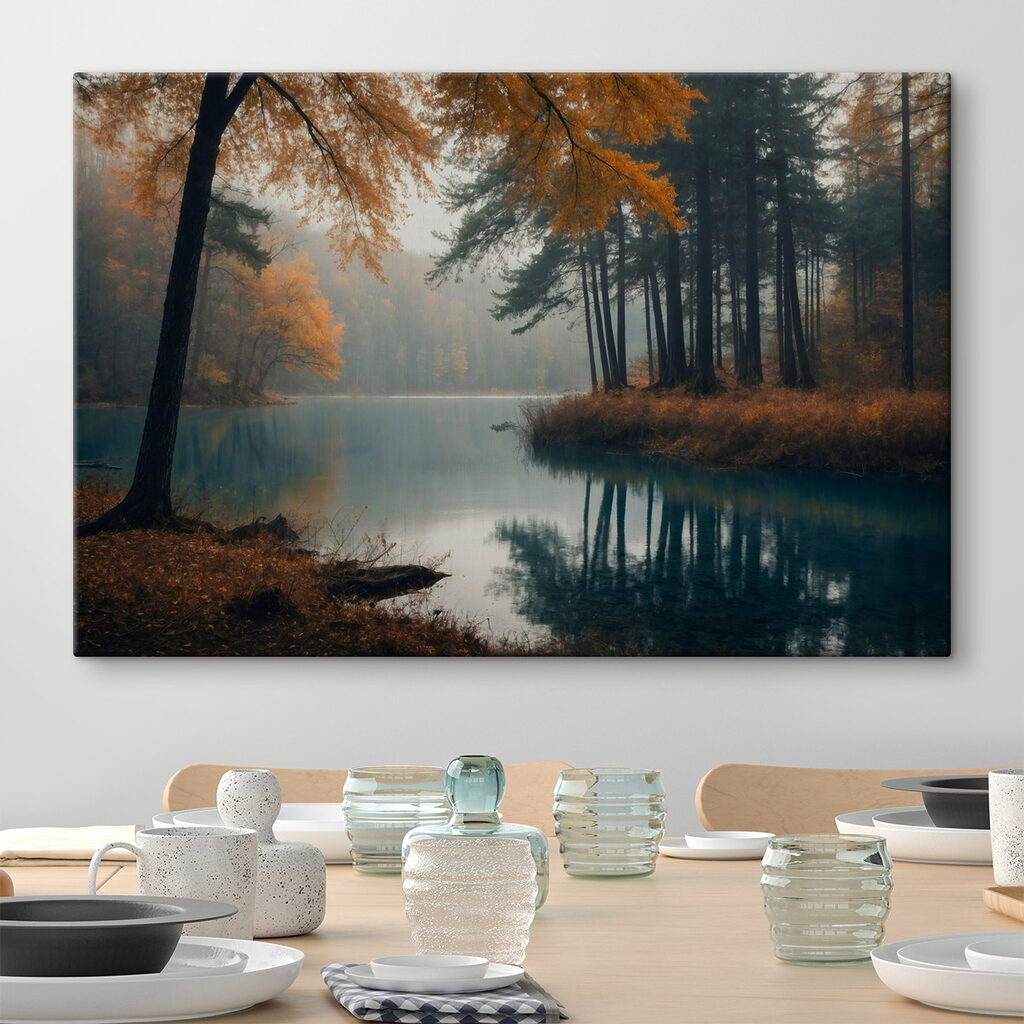 Lago turquesa en otoño — interior 3
