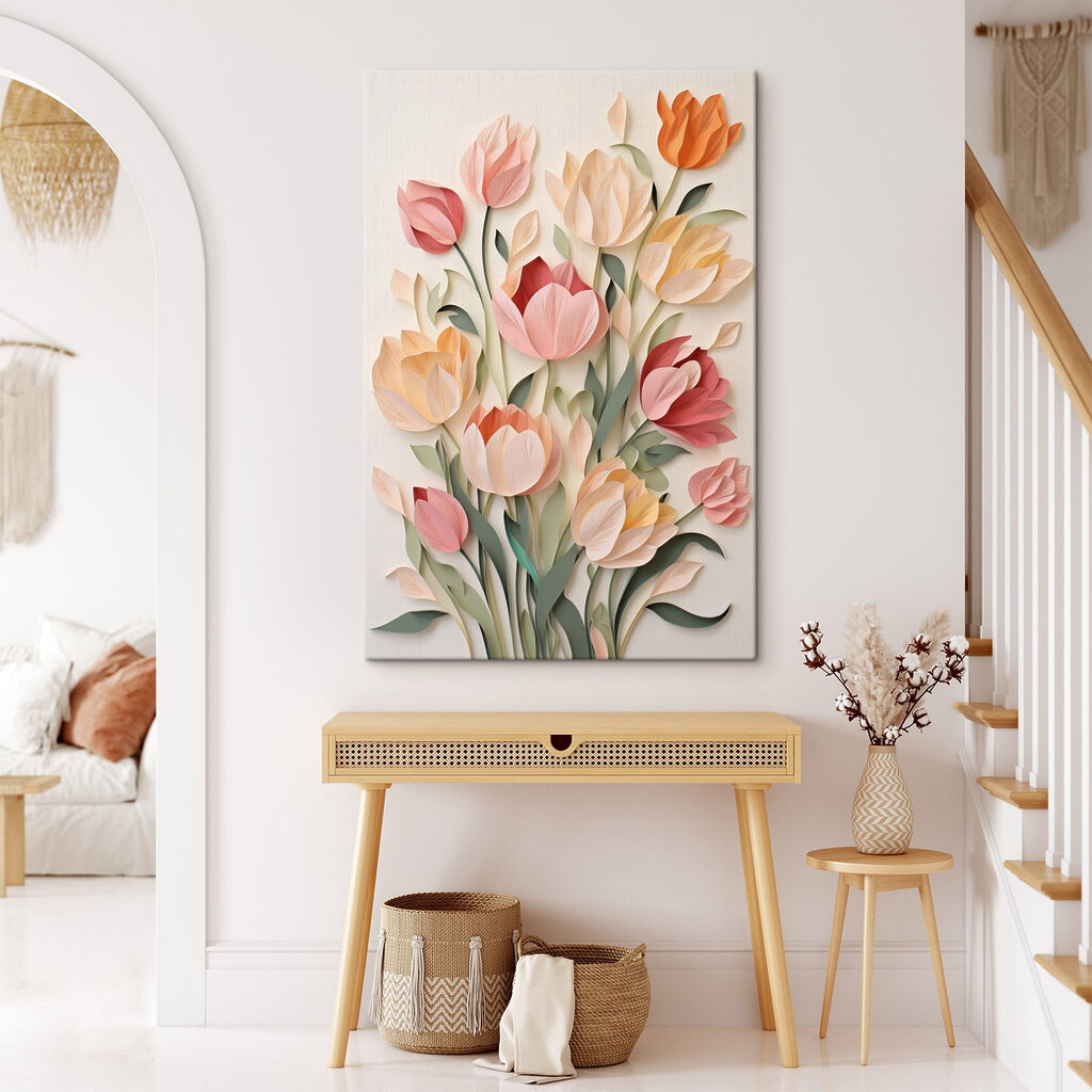 Tulipanes en tonos melocotón — interior 2
