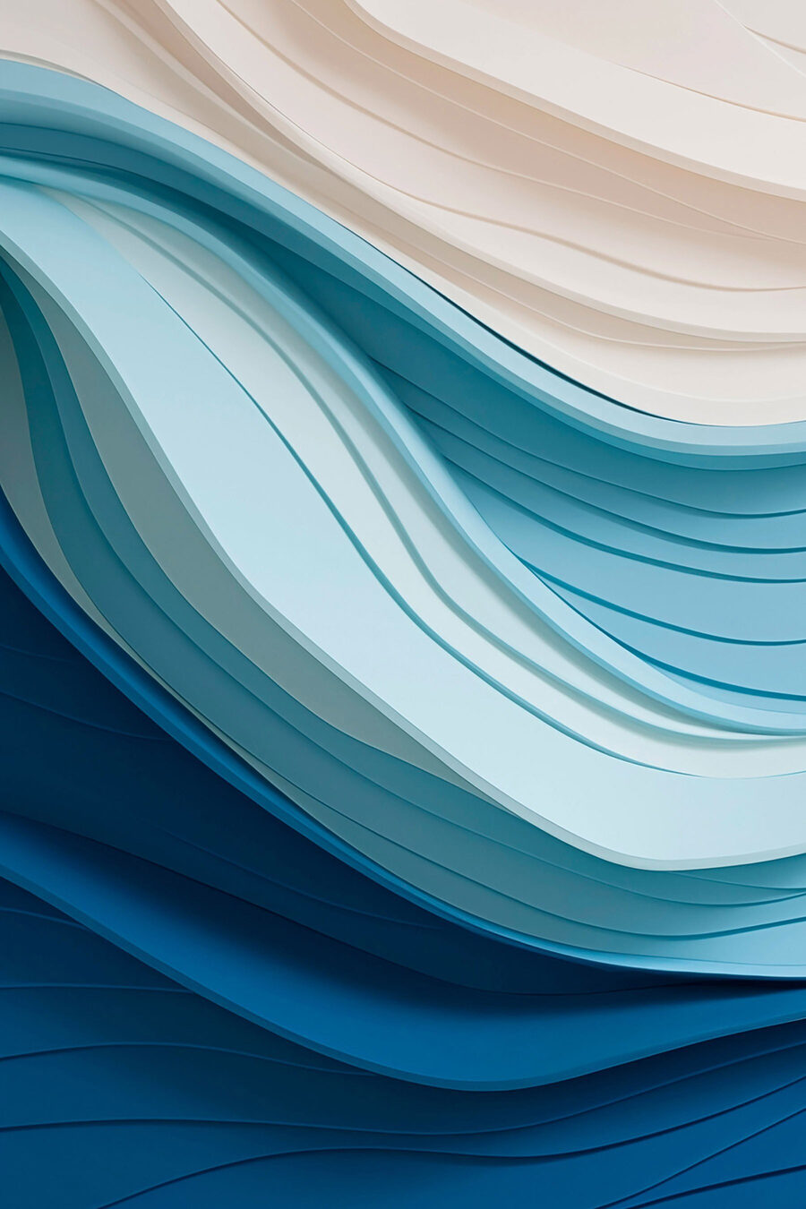 Líneas azules en ondas — diseño completo