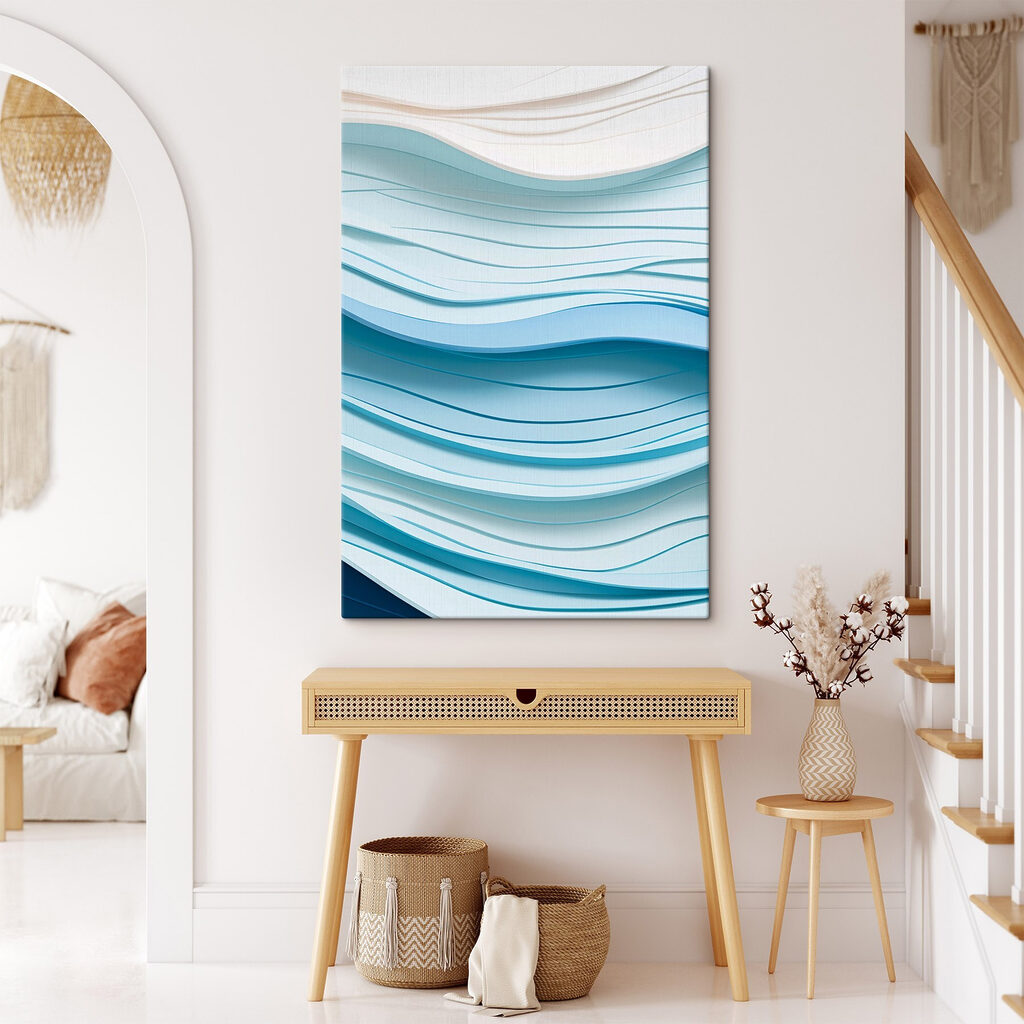 Ondas suaves en azul — interior 2