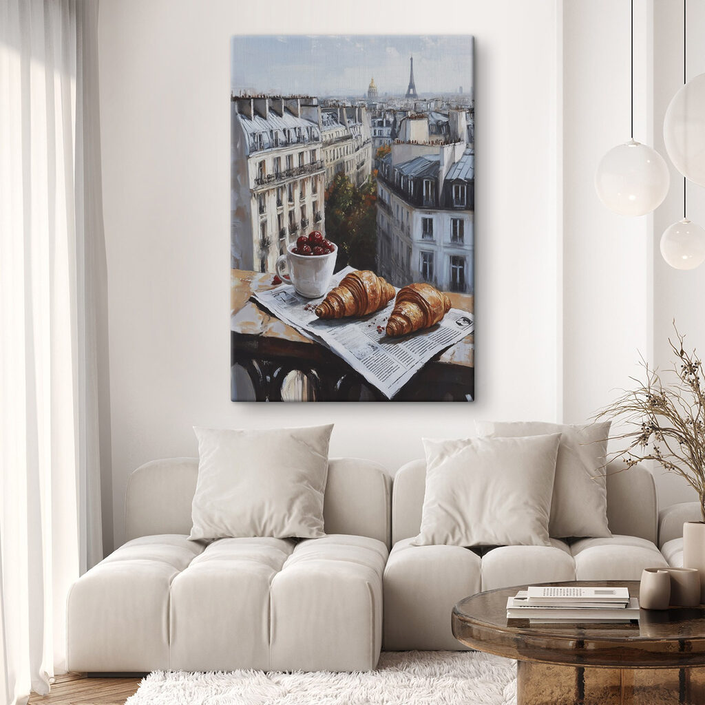 Cruasanes sobre tejados parisinos — interior 1