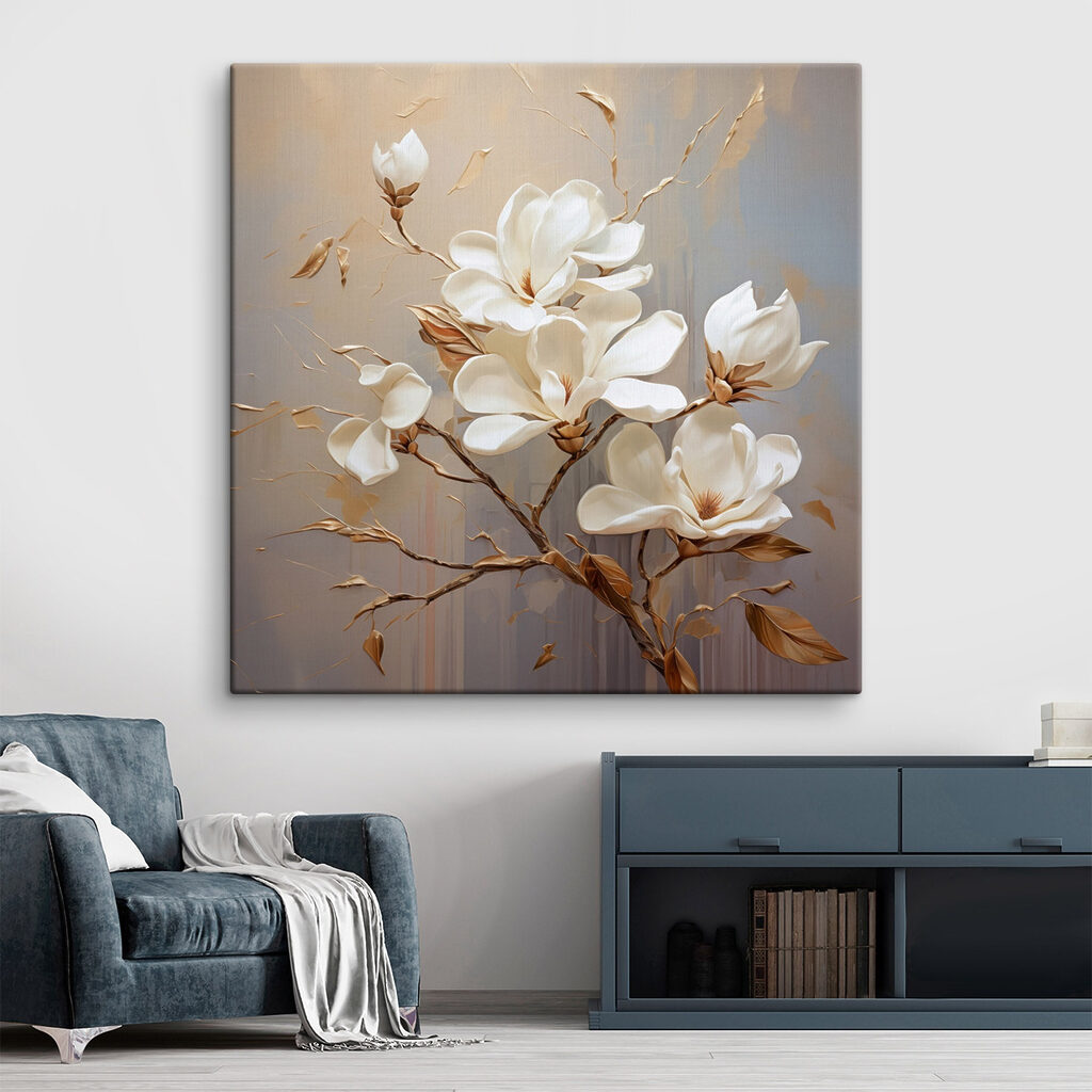 Magnolia blanca en ramas — interior 1