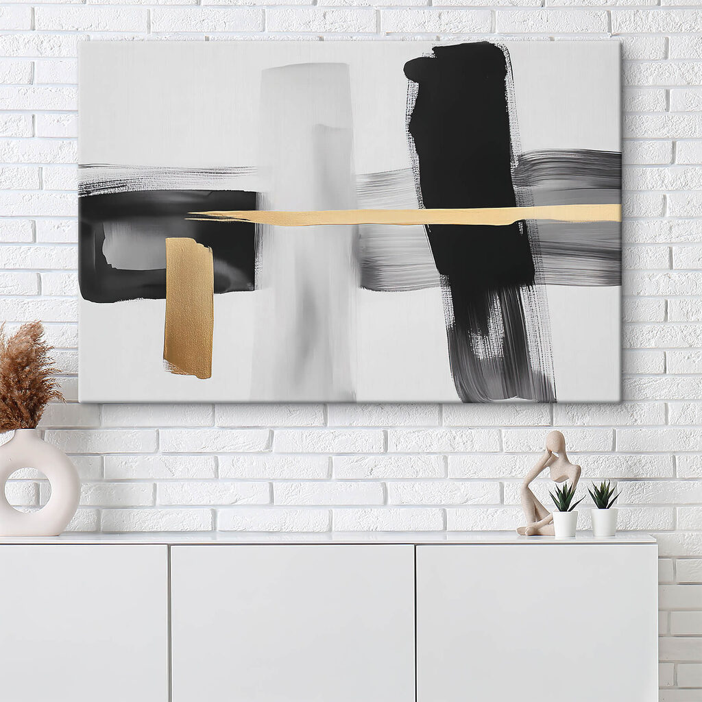 Negro con línea dorada — interior 3