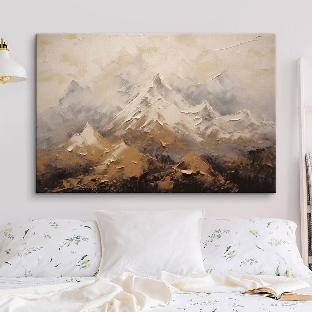 Montañas nevadas en gris — interior 2