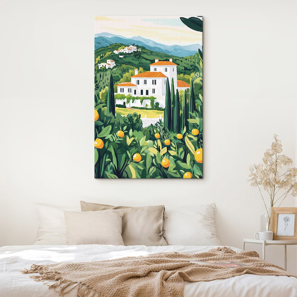 Casas blancas sobre limonar — interior 1